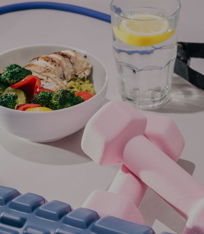 A person preparing a healthy meal