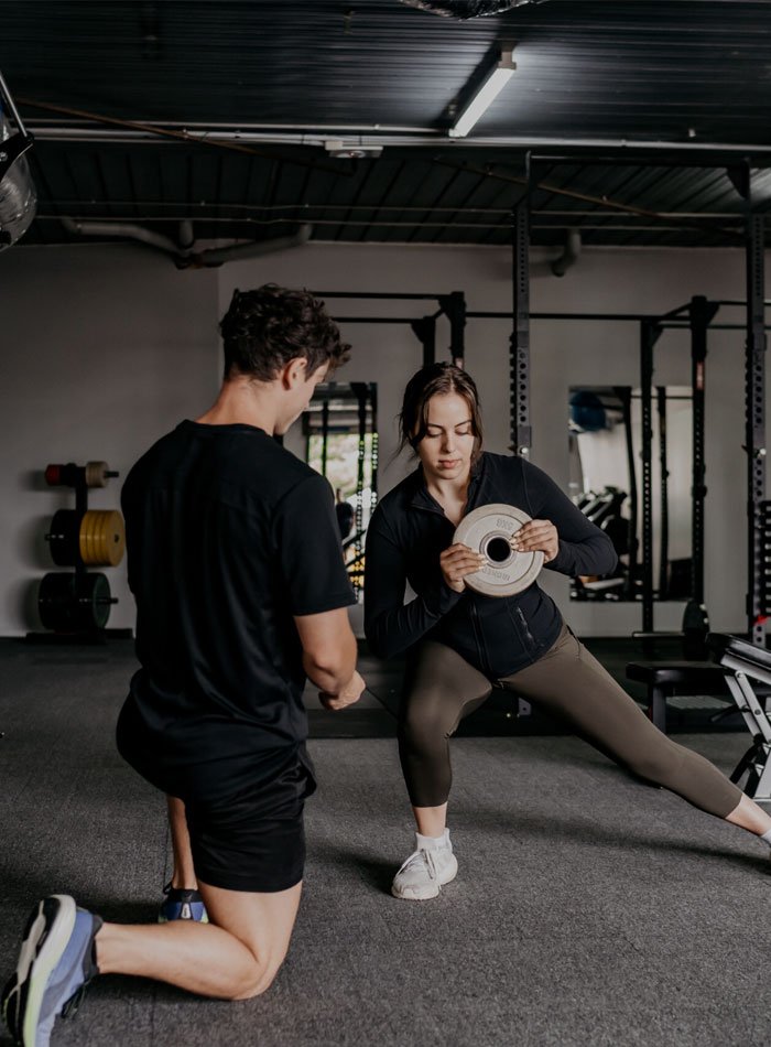 Athlete lifting heavy weights